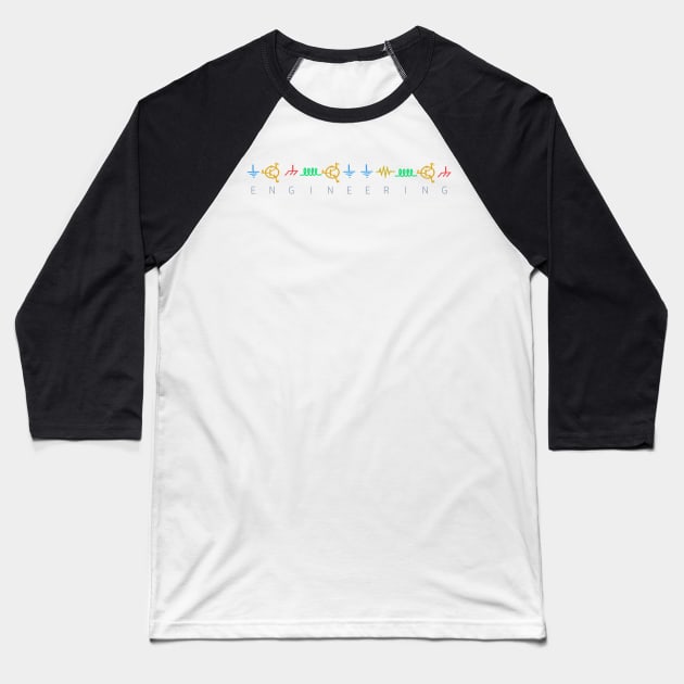 Engineering Circuitry 2 Baseball T-Shirt by simplistictees